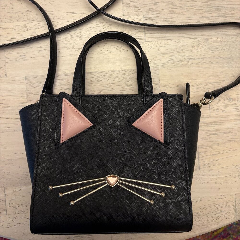 Kate Spade Jazz Things Up Cat Mini Hayden Satchel Crossbody